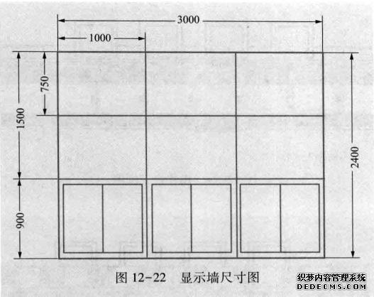 显示墙尺寸图
