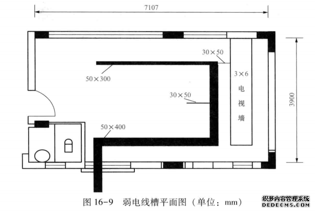 弱电线槽平面图